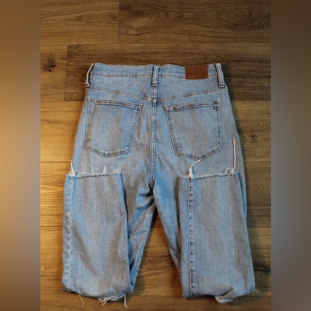 Madewell The High-Rise Slim Crop Boyjean Light Blue Wash Size 28 - Picture 2 of 9
